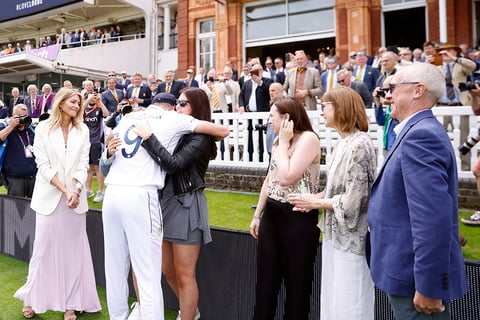 James Anderson with his daughters Lola and Ruby